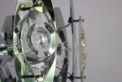 New Pamono Vintage Italian Chandelier by Oscar Torlasco for Stilkronen, 1960