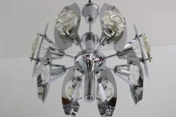 New Pamono Vintage Italian Chandelier by Oscar Torlasco for Stilkronen, 1960