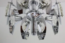 New Pamono Vintage Italian Chandelier by Oscar Torlasco for Stilkronen, 1960