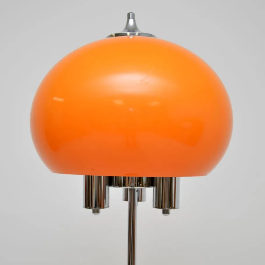 Pamono Vintage Italian Chrome Floor Lamp, 1970s