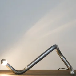 New Pamono Vintage Italian Chrome Table Lamp, 1970s