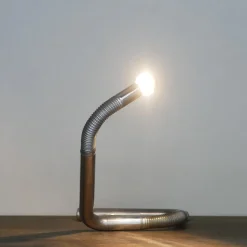 New Pamono Vintage Italian Chrome Table Lamp, 1970s