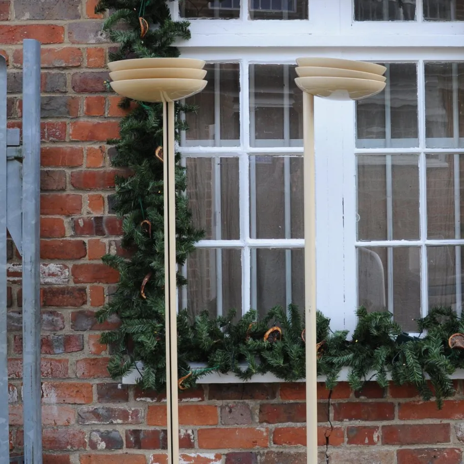 Outlet Pamono Vintage Italian Cream Model Rl 101/5 Floor Lamps from Relux, 1970s, Set of 2