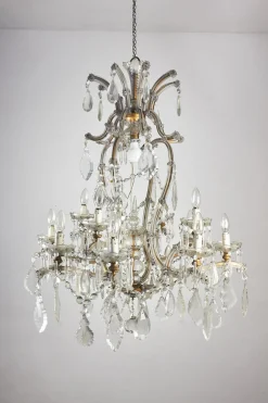 Clearance Pamono Vintage Italian Crystal Chandelier, 1950s