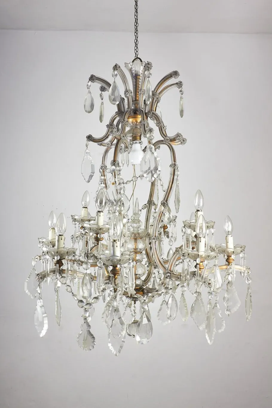 Clearance Pamono Vintage Italian Crystal Chandelier, 1950s