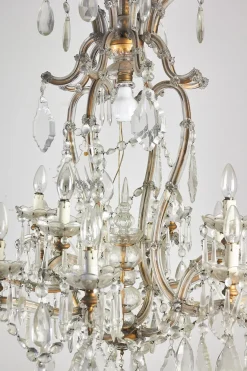 Clearance Pamono Vintage Italian Crystal Chandelier, 1950s