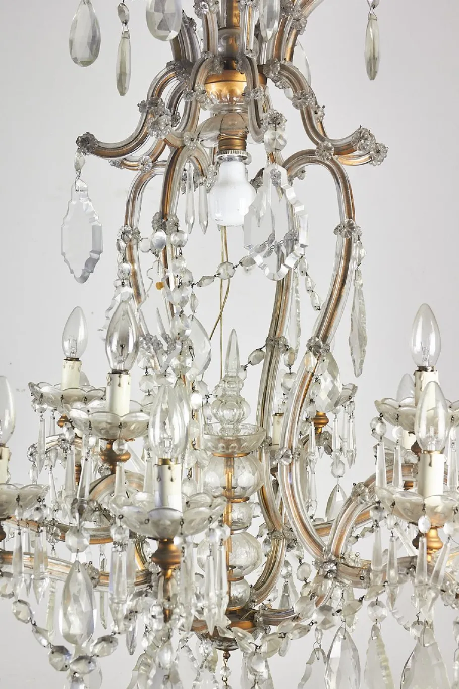 Clearance Pamono Vintage Italian Crystal Chandelier, 1950s