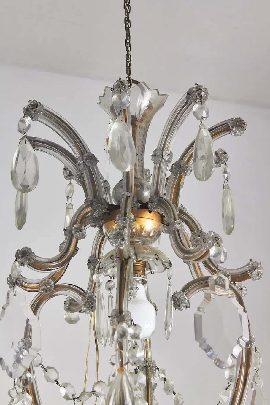 Clearance Pamono Vintage Italian Crystal Chandelier, 1950s