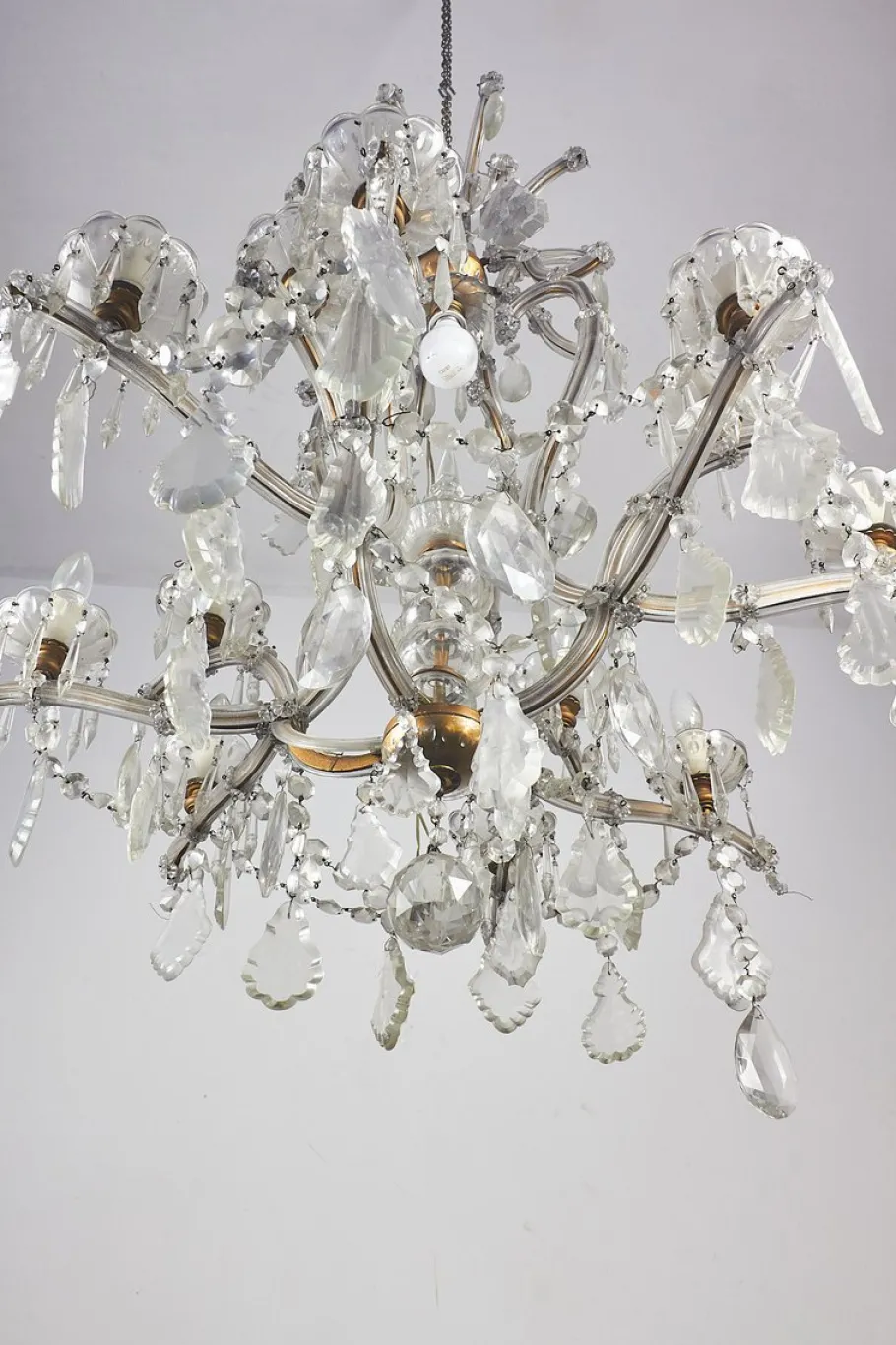 Clearance Pamono Vintage Italian Crystal Chandelier, 1950s
