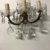 Sale Pamono Vintage Italian Crystal Sconces, Set of 2