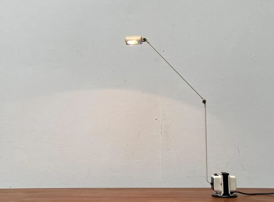 Clearance Pamono Vintage Italian Daphine Table Lamp by Tommaso Cimini for Lumina, 1970s