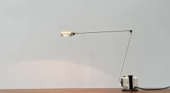 Clearance Pamono Vintage Italian Daphine Table Lamp by Tommaso Cimini for Lumina, 1970s