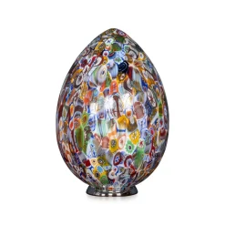 Pamono Vintage Italian Egg Shaped Table Lamp by Murrina Millefiori, 2000