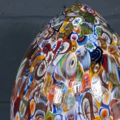 Pamono Vintage Italian Egg Shaped Table Lamp by Murrina Millefiori, 2000