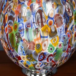 Pamono Vintage Italian Egg Shaped Table Lamp by Murrina Millefiori, 2000