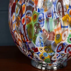Pamono Vintage Italian Egg Shaped Table Lamp by Murrina Millefiori, 2000