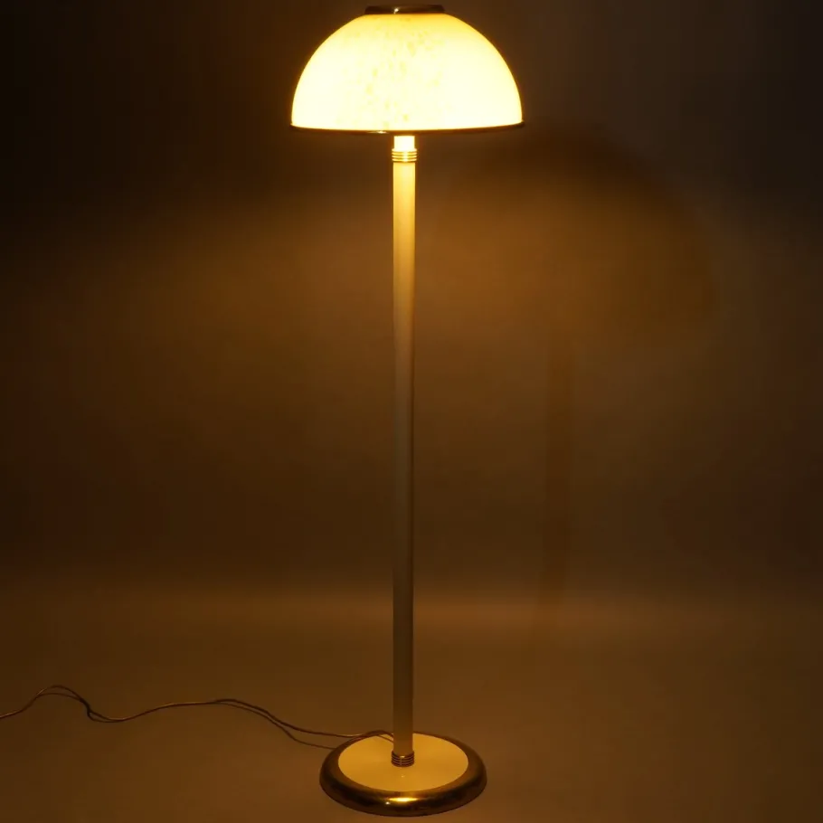 Pamono Vintage Italian Floor Lamp in Murano Glass by F. Fabbian, 1970s