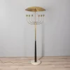 Best Pamono Vintage Italian Floor Lamp in Onyx and Golden Brass, 1950s