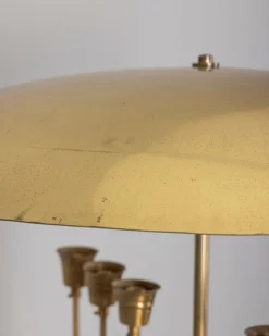 Best Pamono Vintage Italian Floor Lamp in Onyx and Golden Brass, 1950s