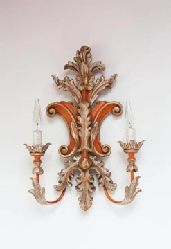 Discount Pamono Vintage Italian Florentine Wall Light from Palladio, 1971