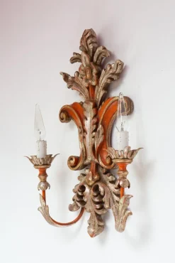 Discount Pamono Vintage Italian Florentine Wall Light from Palladio, 1971
