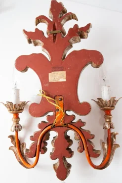 Discount Pamono Vintage Italian Florentine Wall Light from Palladio, 1971