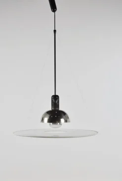 Clearance Pamono Vintage Italian Frisbi 850 Pendant Lamp by Achille Castiglioni for Flos, 1970s