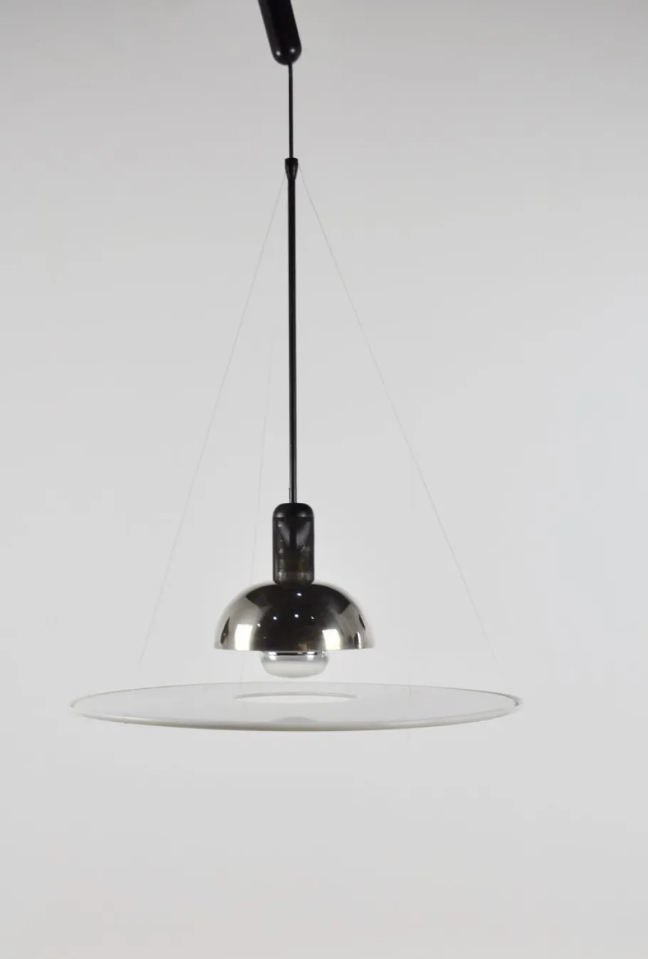 Clearance Pamono Vintage Italian Frisbi 850 Pendant Lamp by Achille Castiglioni for Flos, 1970s