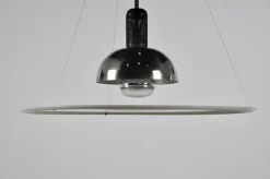 Clearance Pamono Vintage Italian Frisbi 850 Pendant Lamp by Achille Castiglioni for Flos, 1970s
