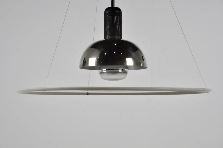 Clearance Pamono Vintage Italian Frisbi 850 Pendant Lamp by Achille Castiglioni for Flos, 1970s