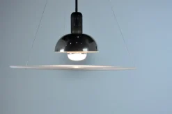 Clearance Pamono Vintage Italian Frisbi 850 Pendant Lamp by Achille Castiglioni for Flos, 1970s