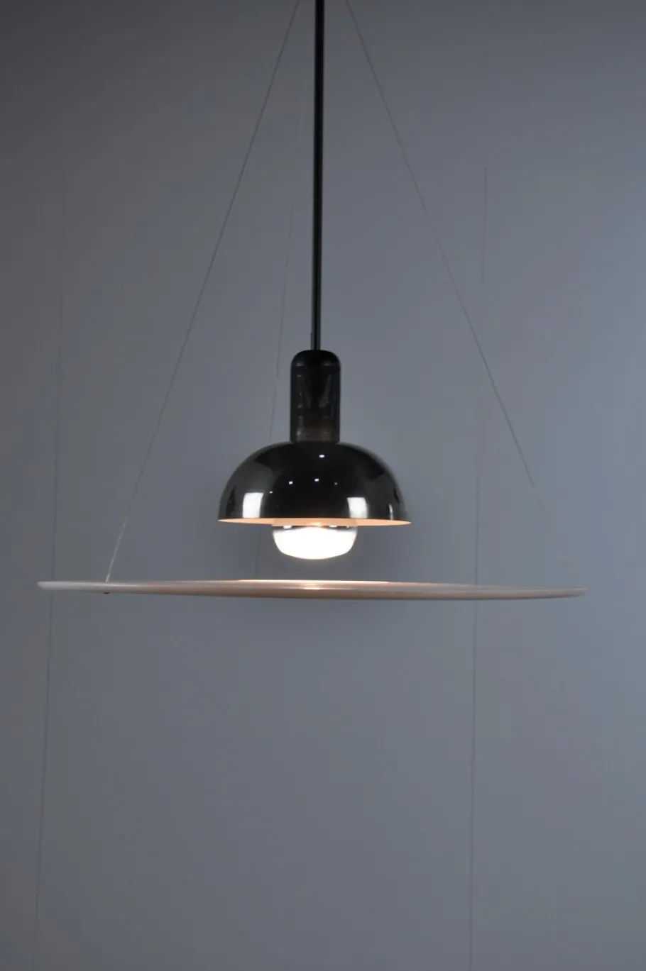 Clearance Pamono Vintage Italian Frisbi 850 Pendant Lamp by Achille Castiglioni for Flos, 1970s