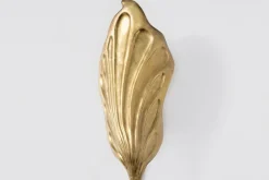 Sale Pamono Vintage Italian Leaf Brass Sconce by Tommaso Barbi
