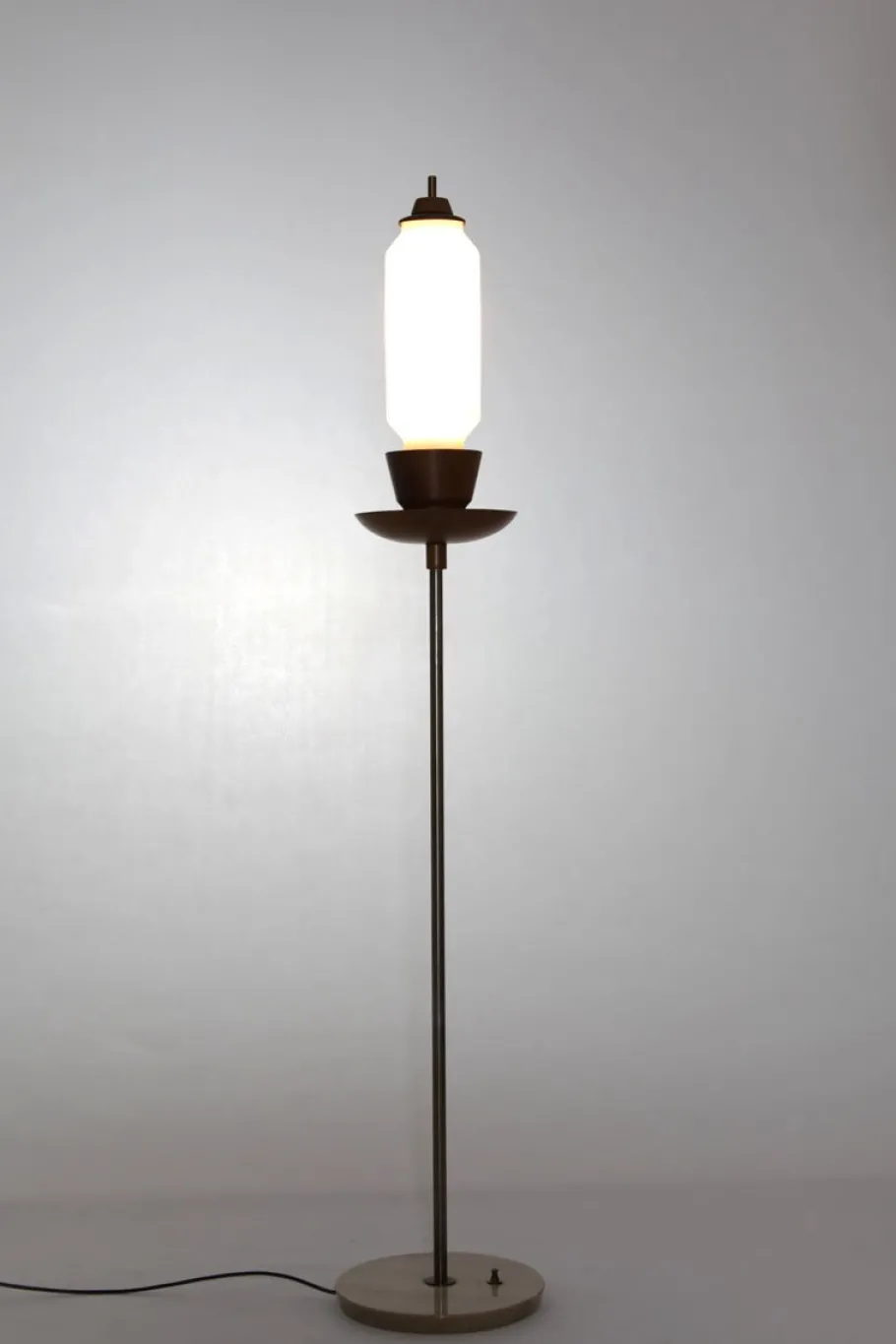 Outlet Pamono Vintage Italian Marble, Teak & Brass Floor Lamp