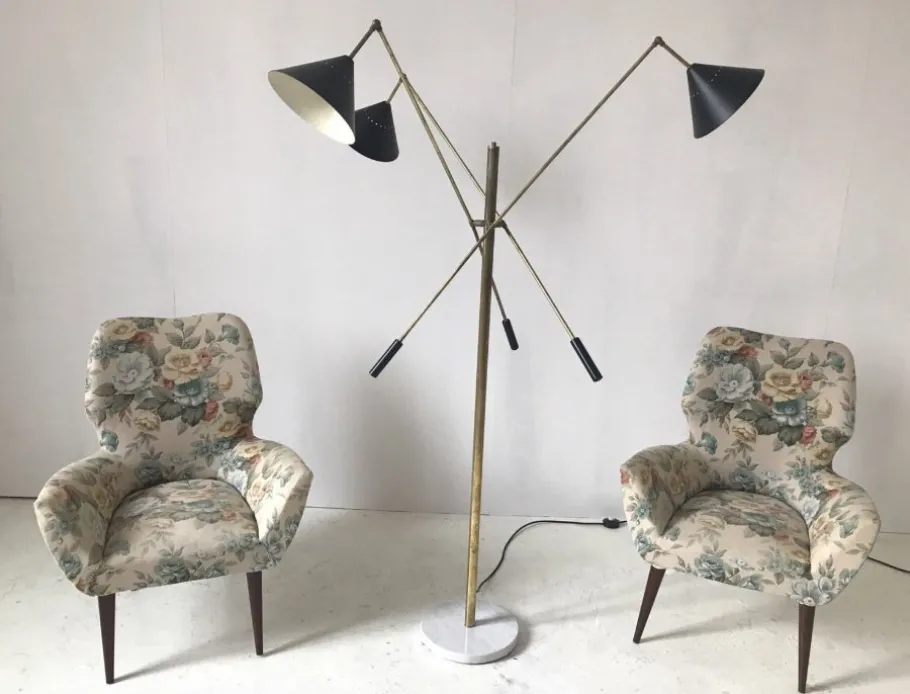 Discount Pamono Vintage Italian Metal Floor Lamp from Stilnovo, 1980s