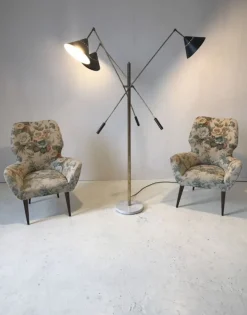 Discount Pamono Vintage Italian Metal Floor Lamp from Stilnovo, 1980s