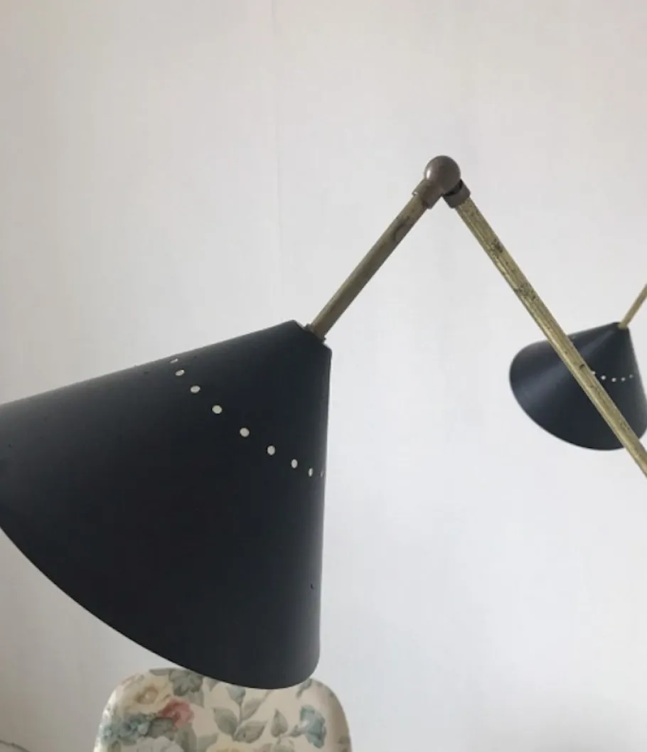 Discount Pamono Vintage Italian Metal Floor Lamp from Stilnovo, 1980s