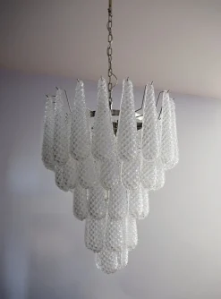 Clearance Pamono Vintage Italian Murano Chandelier, 1990