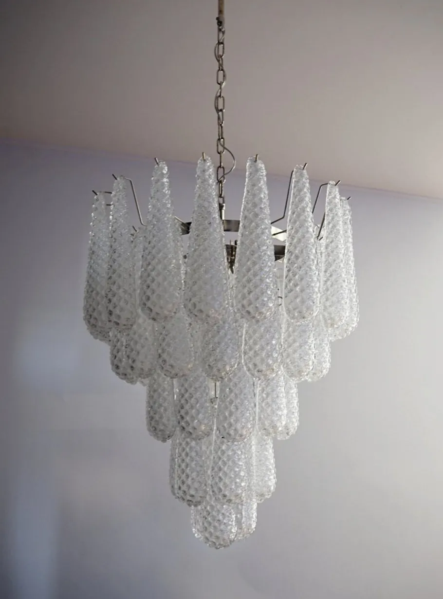 Clearance Pamono Vintage Italian Murano Chandelier, 1990