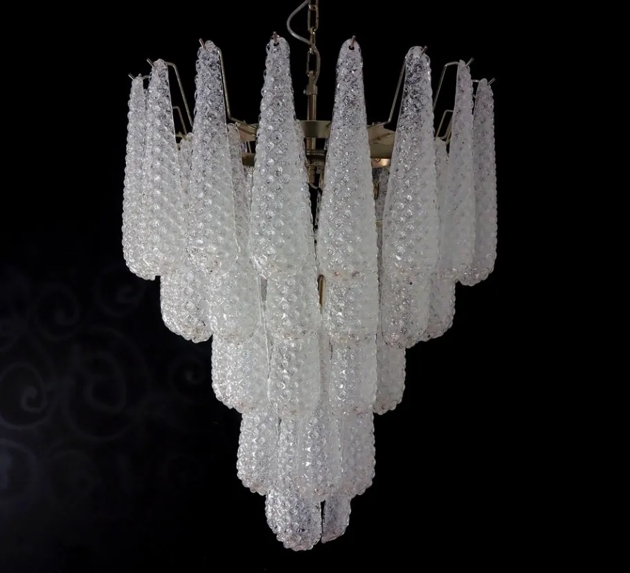 Clearance Pamono Vintage Italian Murano Chandelier, 1990