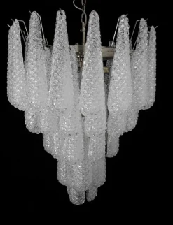 Clearance Pamono Vintage Italian Murano Chandelier, 1990