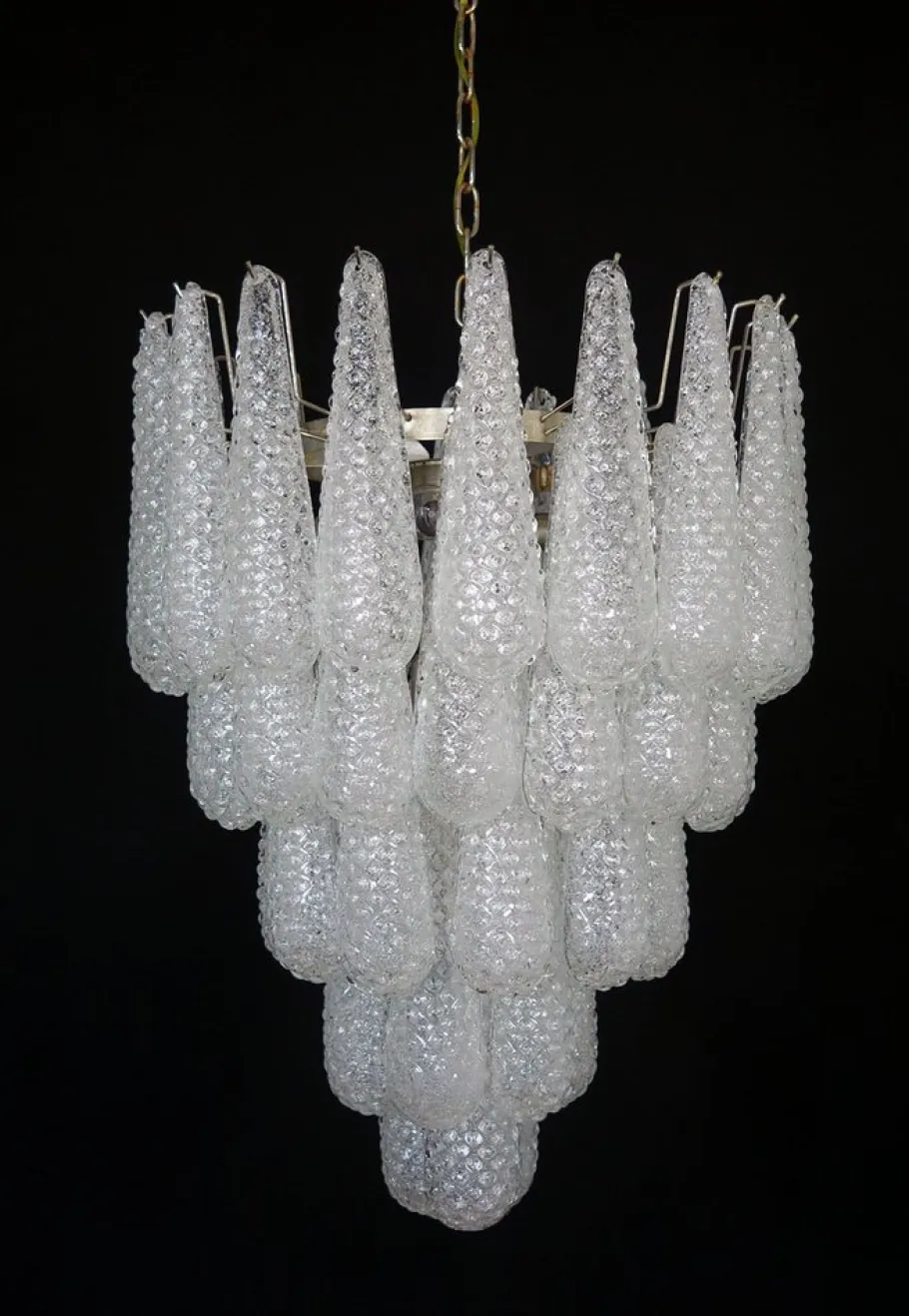 Clearance Pamono Vintage Italian Murano Chandelier, 1990