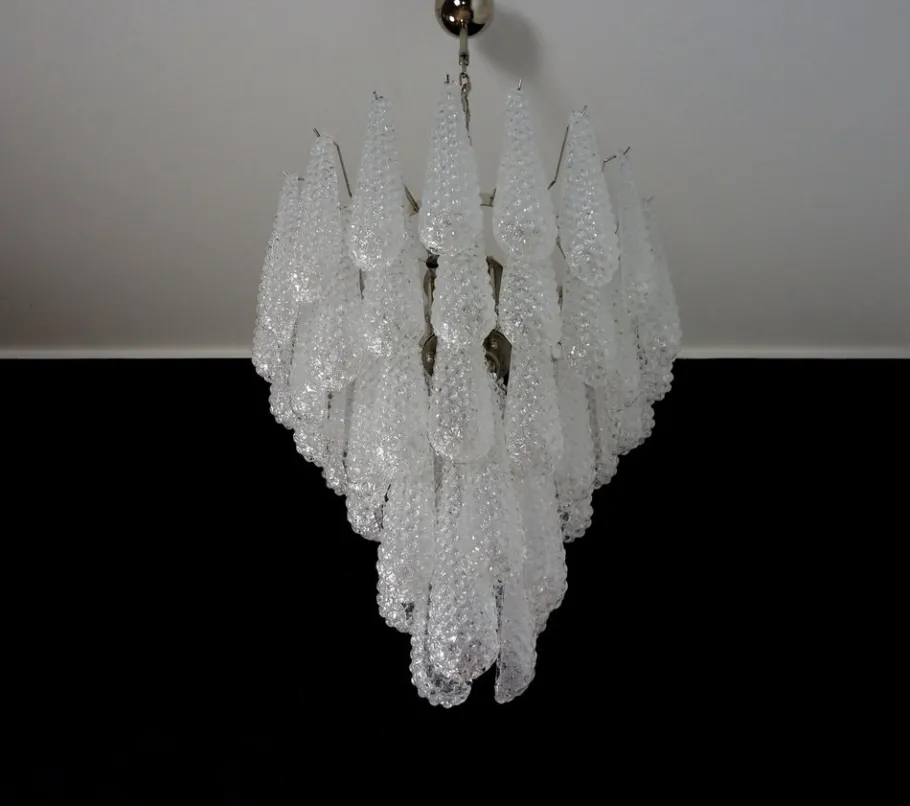 Clearance Pamono Vintage Italian Murano Chandelier, 1990