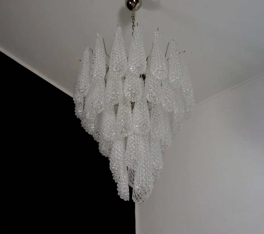 Clearance Pamono Vintage Italian Murano Chandelier, 1990