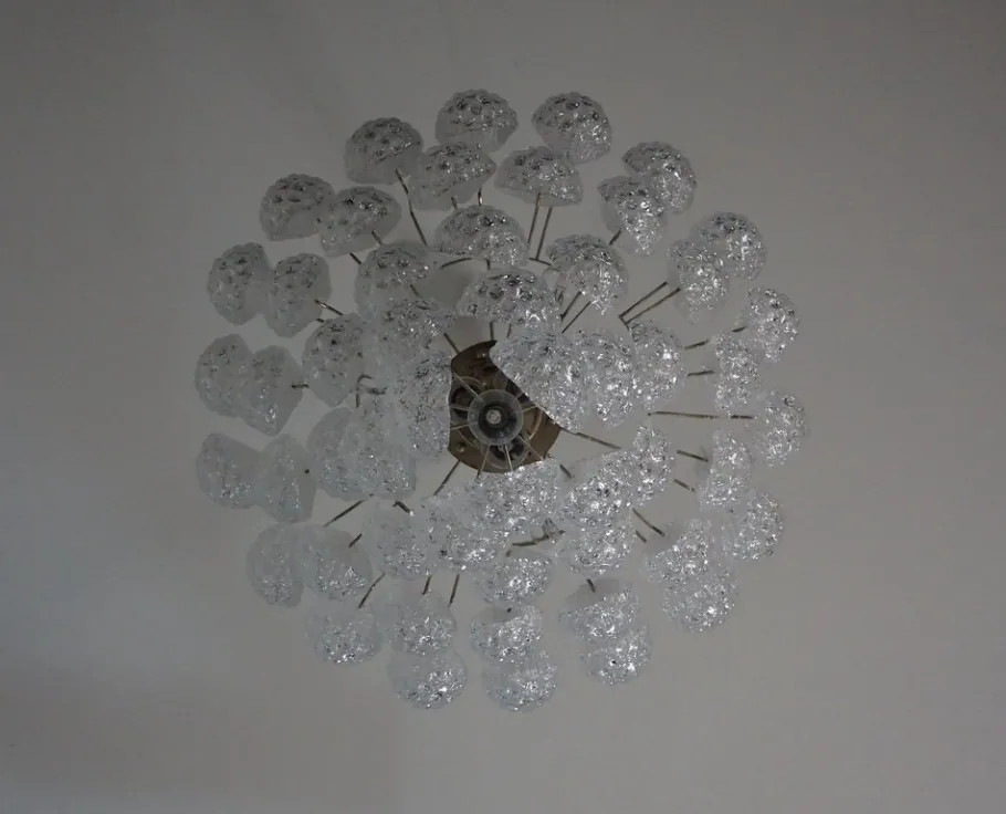 Clearance Pamono Vintage Italian Murano Chandelier, 1990