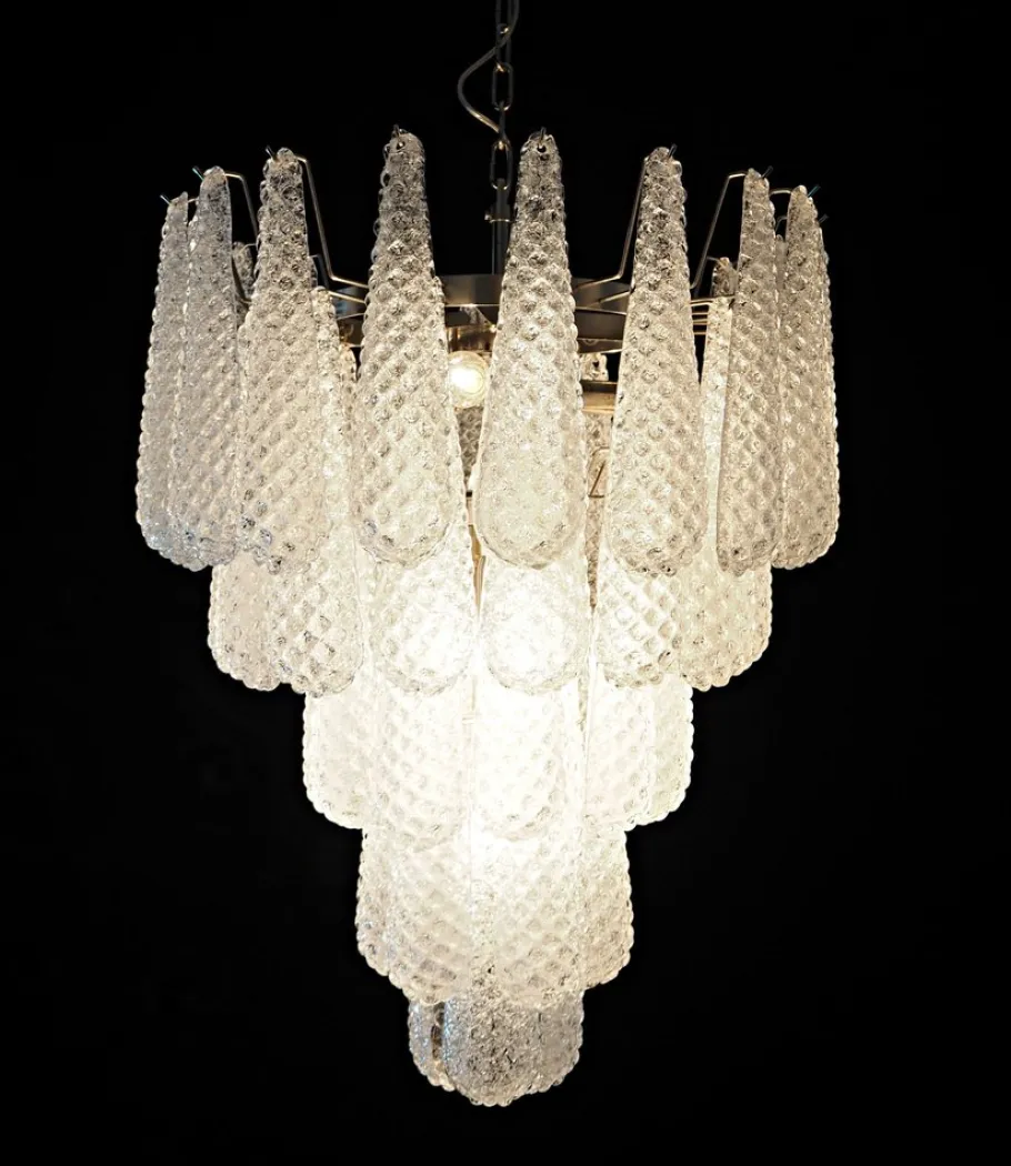 Clearance Pamono Vintage Italian Murano Chandelier, 1990