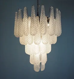 Clearance Pamono Vintage Italian Murano Chandelier, 1990