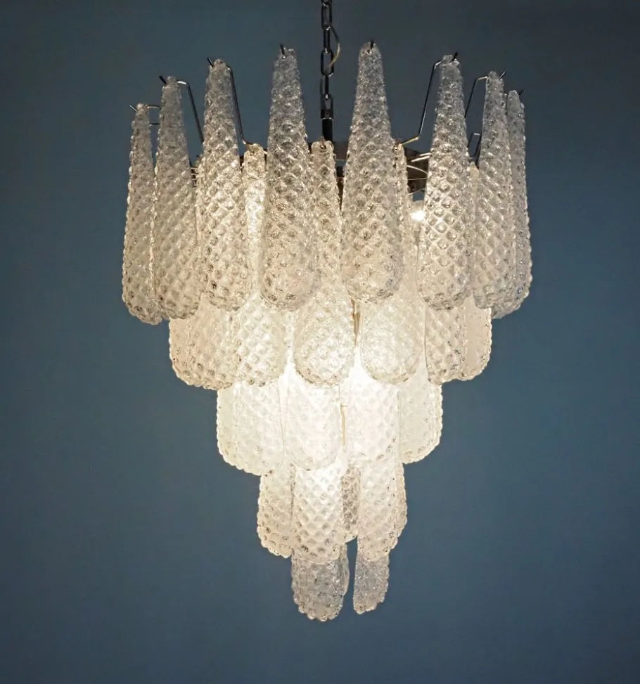 Clearance Pamono Vintage Italian Murano Chandelier, 1990