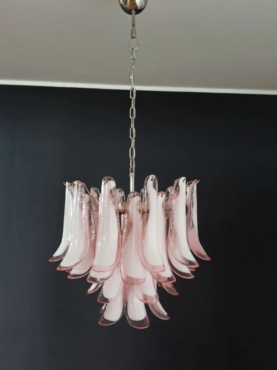 Discount Pamono Vintage Italian Murano Chandelier from Mazzega, 1990