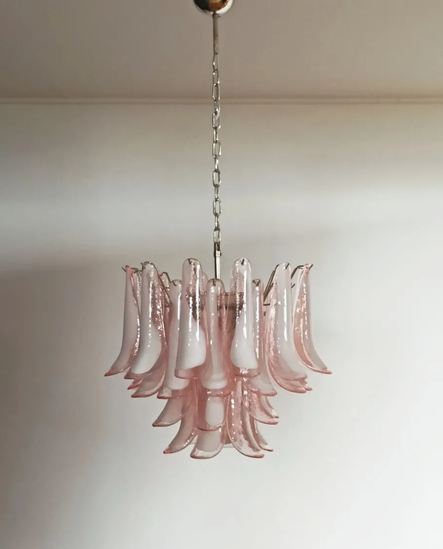 Discount Pamono Vintage Italian Murano Chandelier from Mazzega, 1990